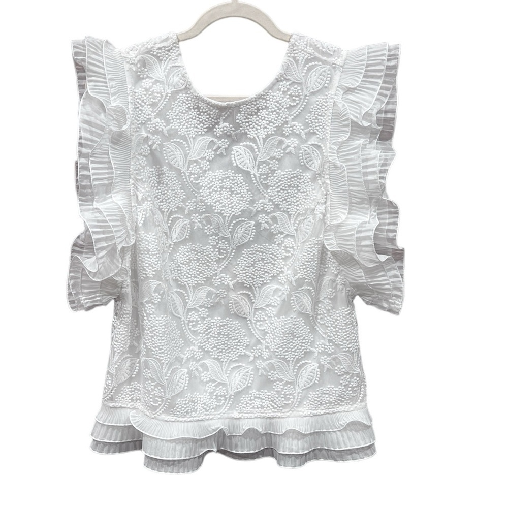 NWT Anthropologie Eva Franco Boho Lace Sleeveless Blouse Medium